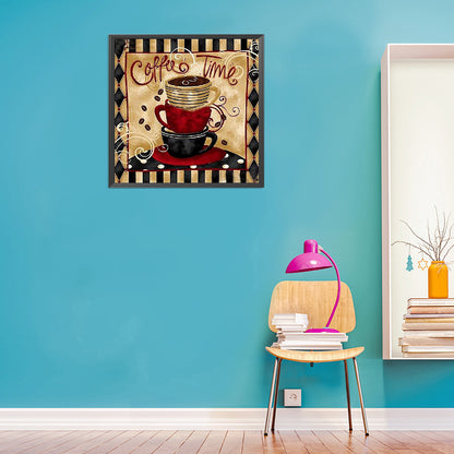 Coffee Calligraphy - Full Square Drill Diamond Painting 30*30CM