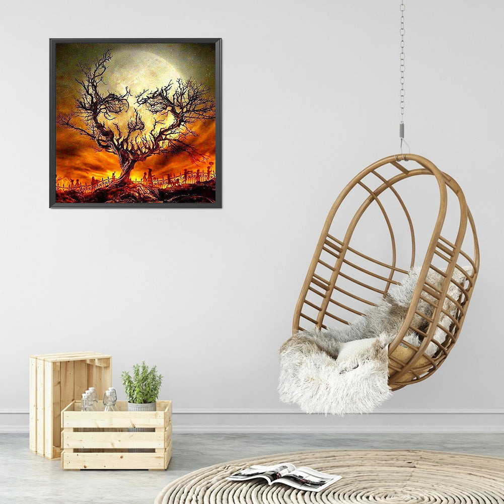 Skull Tree - Full Square Drill Diamond Painting 30*30CM