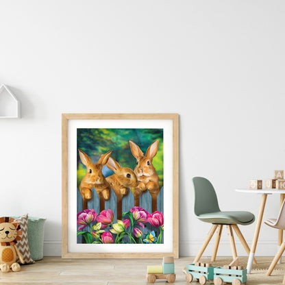 Rabbit - Full Square Drill Diamond Painting 30*40CM