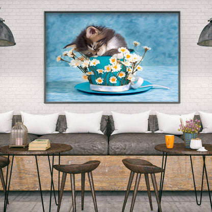 Cat - Full Square Drill Diamond Painting 30*40CM