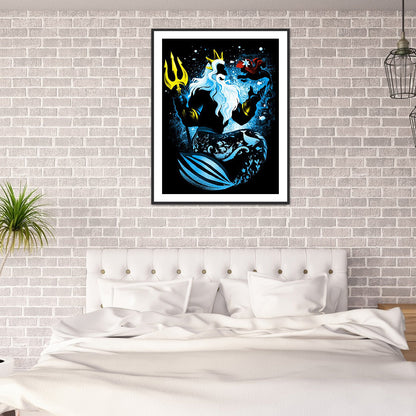 Disney Character Silhouette - Full Round Drill Diamond Painting 30*40CM