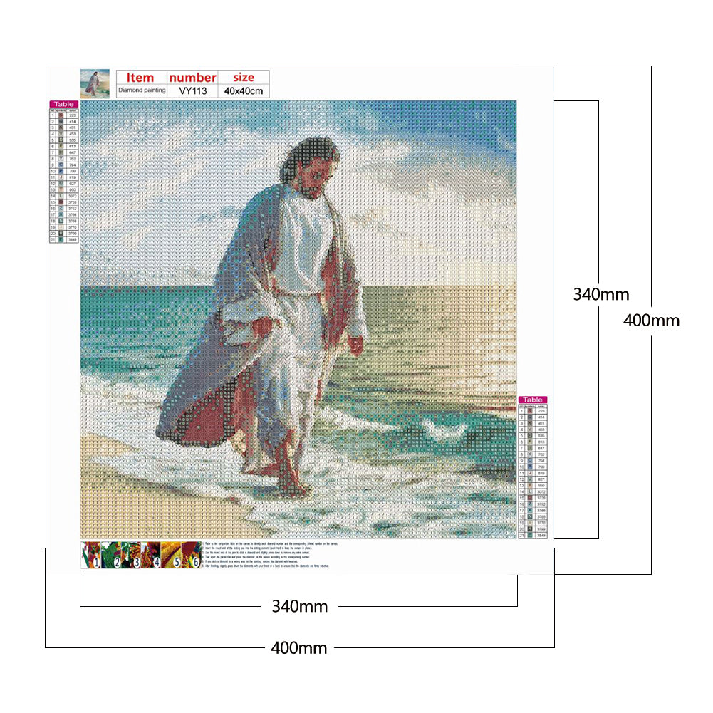 Jesus - Full Round Drill Diamond Painting 40*40CM