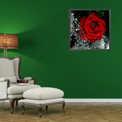 Rose Flower - Full Round Drill Diamond Painting 40*40CM