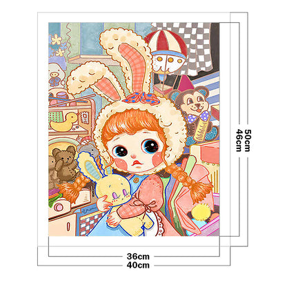 Bunny - 11CT Stamped Cross Stitch 40*50CM