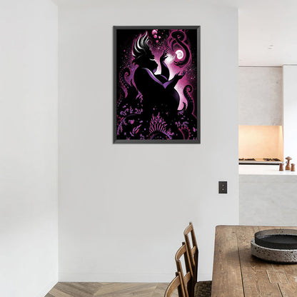 People Silhouette - Full Round Drill Diamond Painting 40*55CM