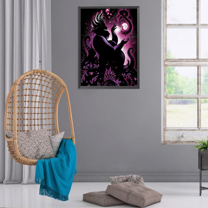 People Silhouette - Full Round Drill Diamond Painting 40*55CM