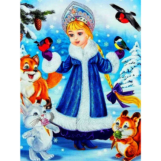 Christmas Fairy - Full Round Drill Diamond Painting 40*50CM