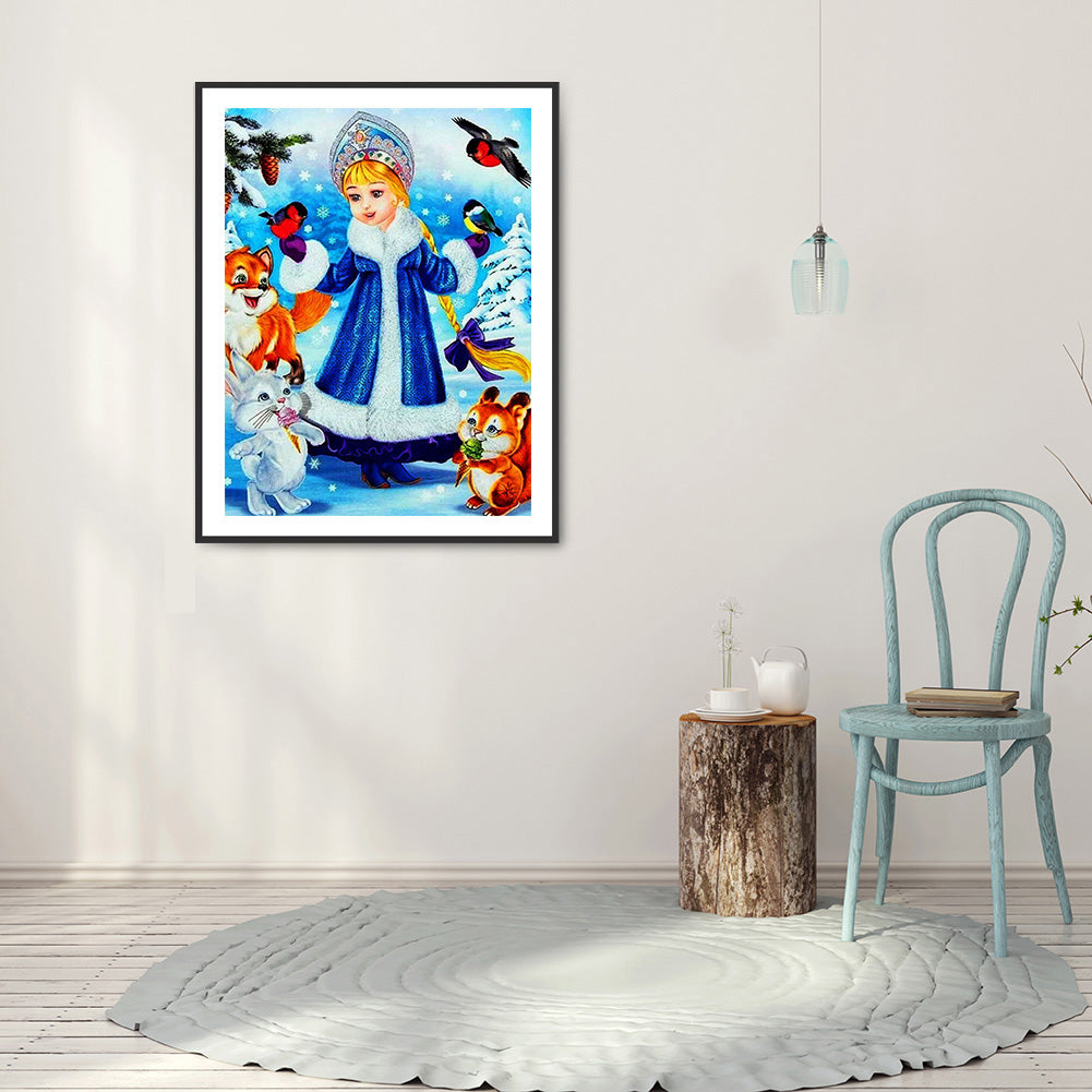 Christmas Fairy - Full Round Drill Diamond Painting 40*50CM