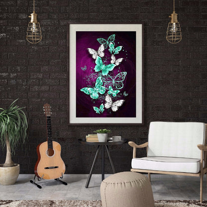 Butterfly - Full Square Drill Diamond Painting 30*40CM
