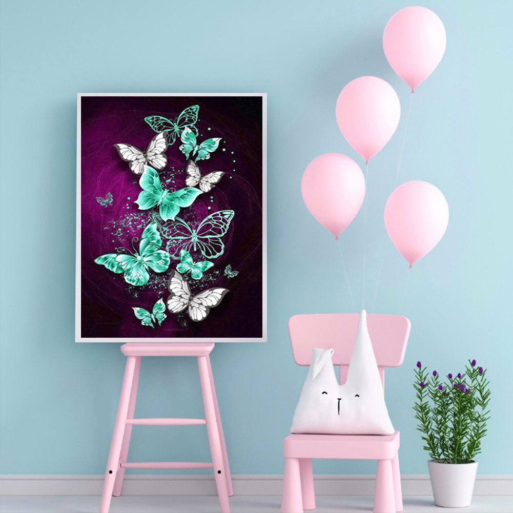 Butterfly - Full Square Drill Diamond Painting 30*40CM