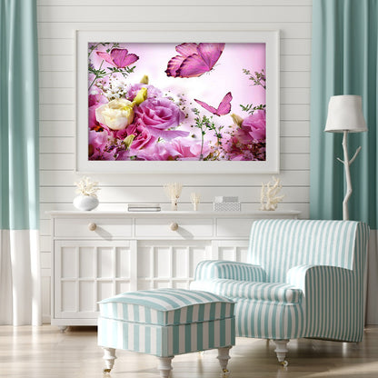 Butterfly - Full Square Drill Diamond Painting 30*40CM