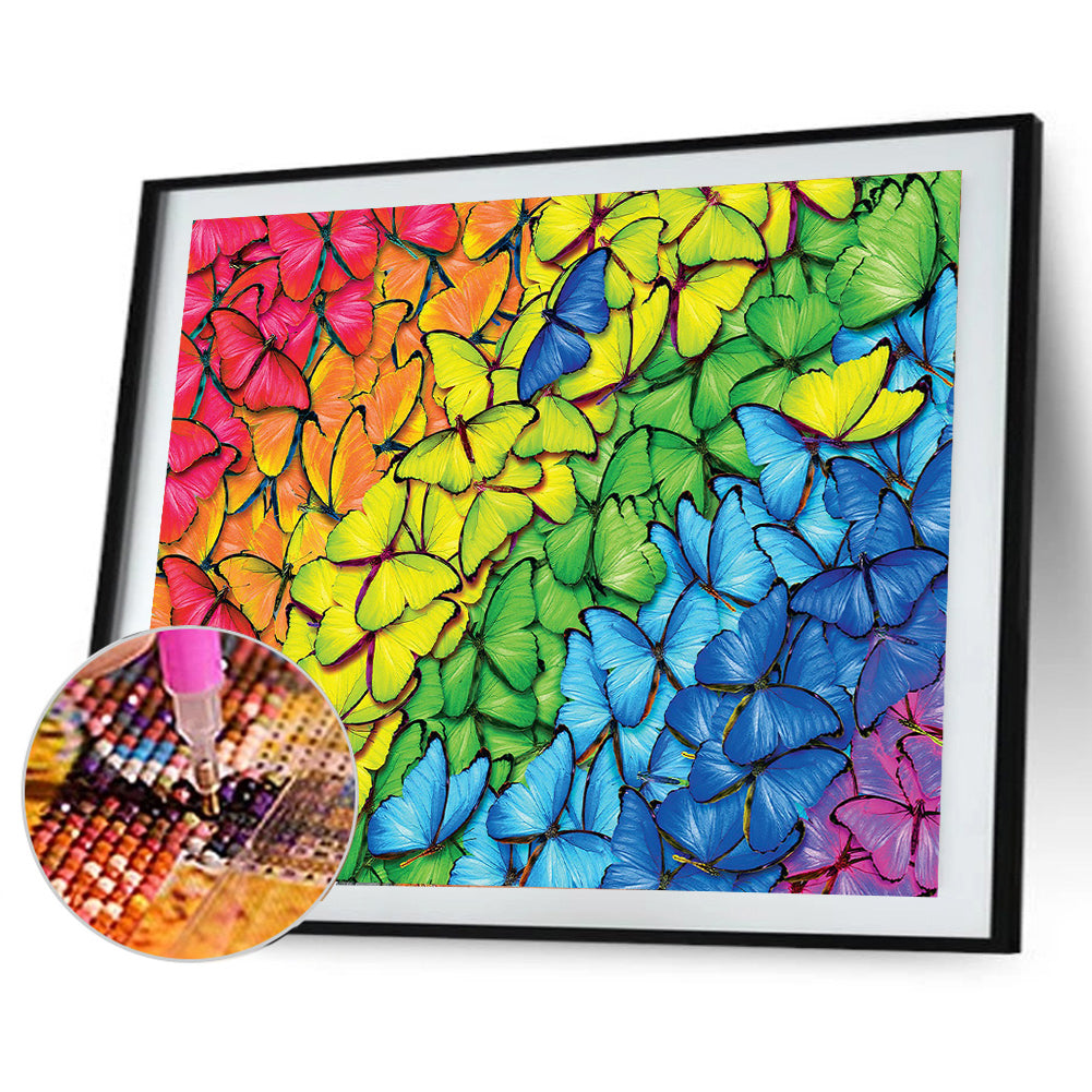 Butterfly - Full Square Drill Diamond Painting 30*40CM
