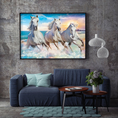 White Horse - Full Square Drill Diamond Painting 30*40CM