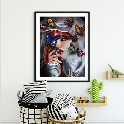 Butterfly Beauty - Full Square Drill Diamond Painting 30*40CM