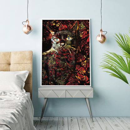 Cat - Full Square Drill Diamond Painting 30*40CM