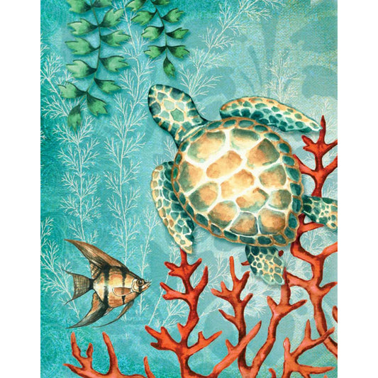 Sea ??Turtle - Full Square Drill Diamond Painting 30*40CM