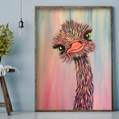 Ostrich - Full Square Drill Diamond Painting 30*40CM