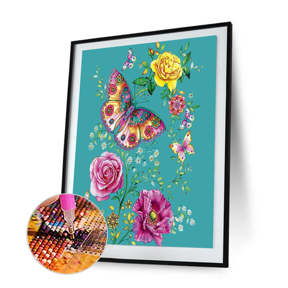 Butterfly - Full Square Drill Diamond Painting 30*40CM