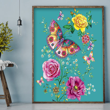 Butterfly - Full Square Drill Diamond Painting 30*40CM
