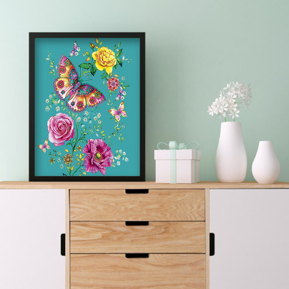 Butterfly - Full Square Drill Diamond Painting 30*40CM