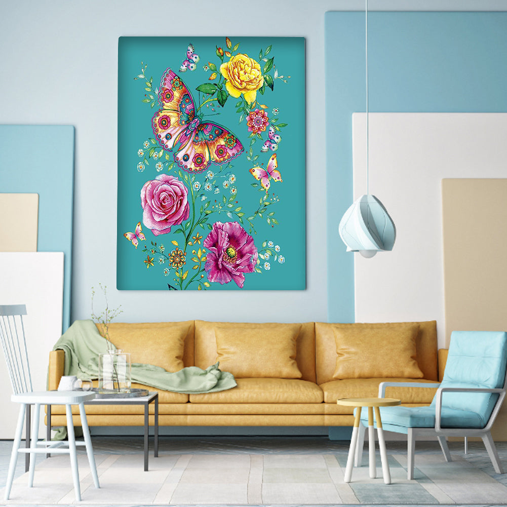 Butterfly - Full Square Drill Diamond Painting 30*40CM