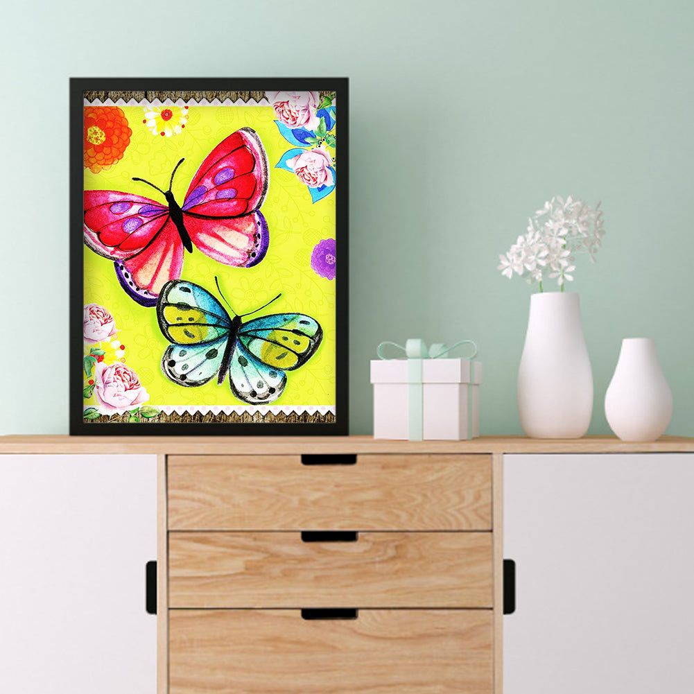 Butterfly - Full Square Drill Diamond Painting 30*40CM