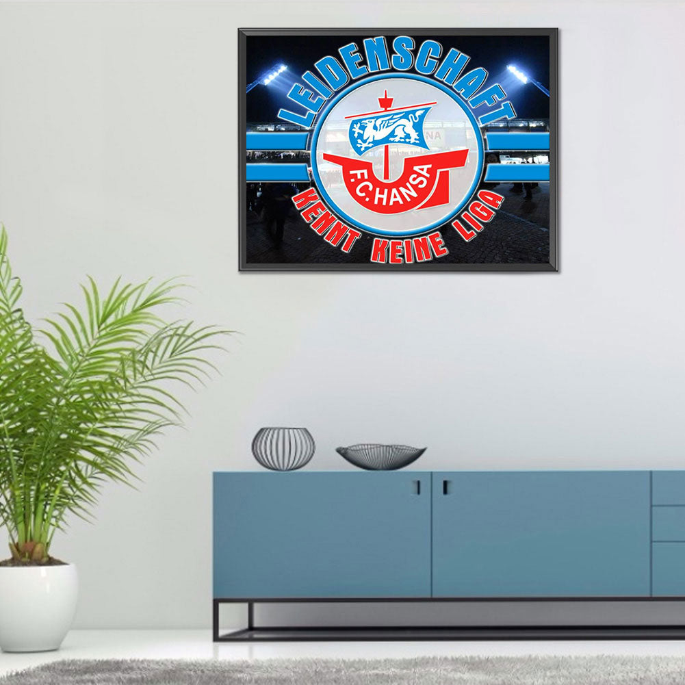 Team Logo - Full Round Drill Diamond Painting 40*30CM
