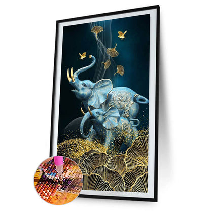 Elephant - Full Round Drill Diamond Painting 40*70CM