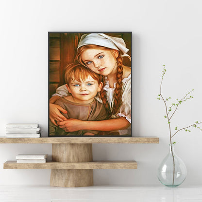 Siblings - Full Round Drill Diamond Painting 30*40CM