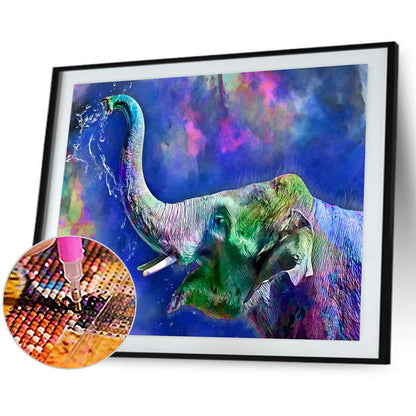 Elephant - Full Round Drill Diamond Painting 40*30CM