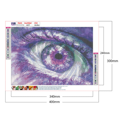 Eye - Full Round Drill Diamond Painting 40*30CM