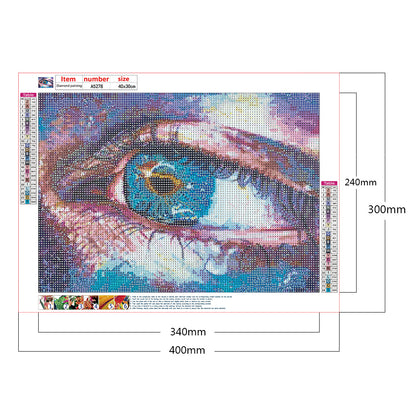 Eye - Full Round Drill Diamond Painting 40*30CM