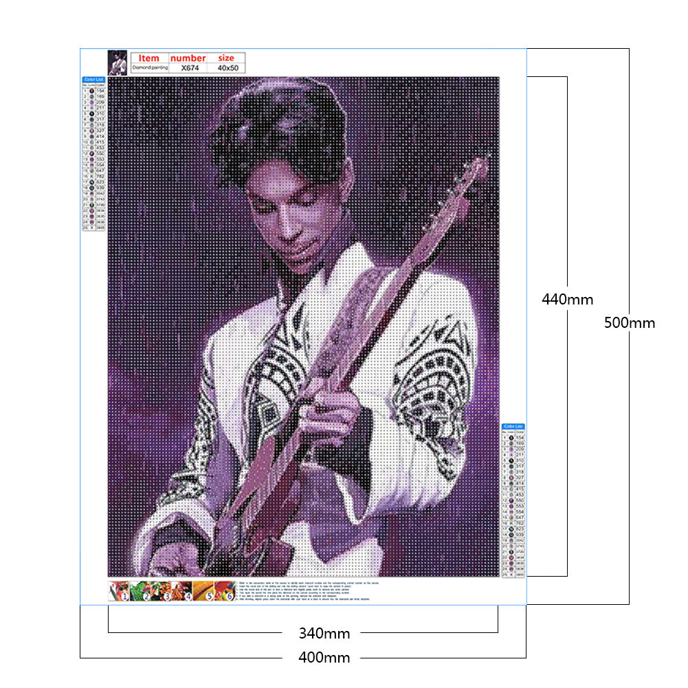Purple Rain - Full Round Drill Diamond Painting 40*50CM
