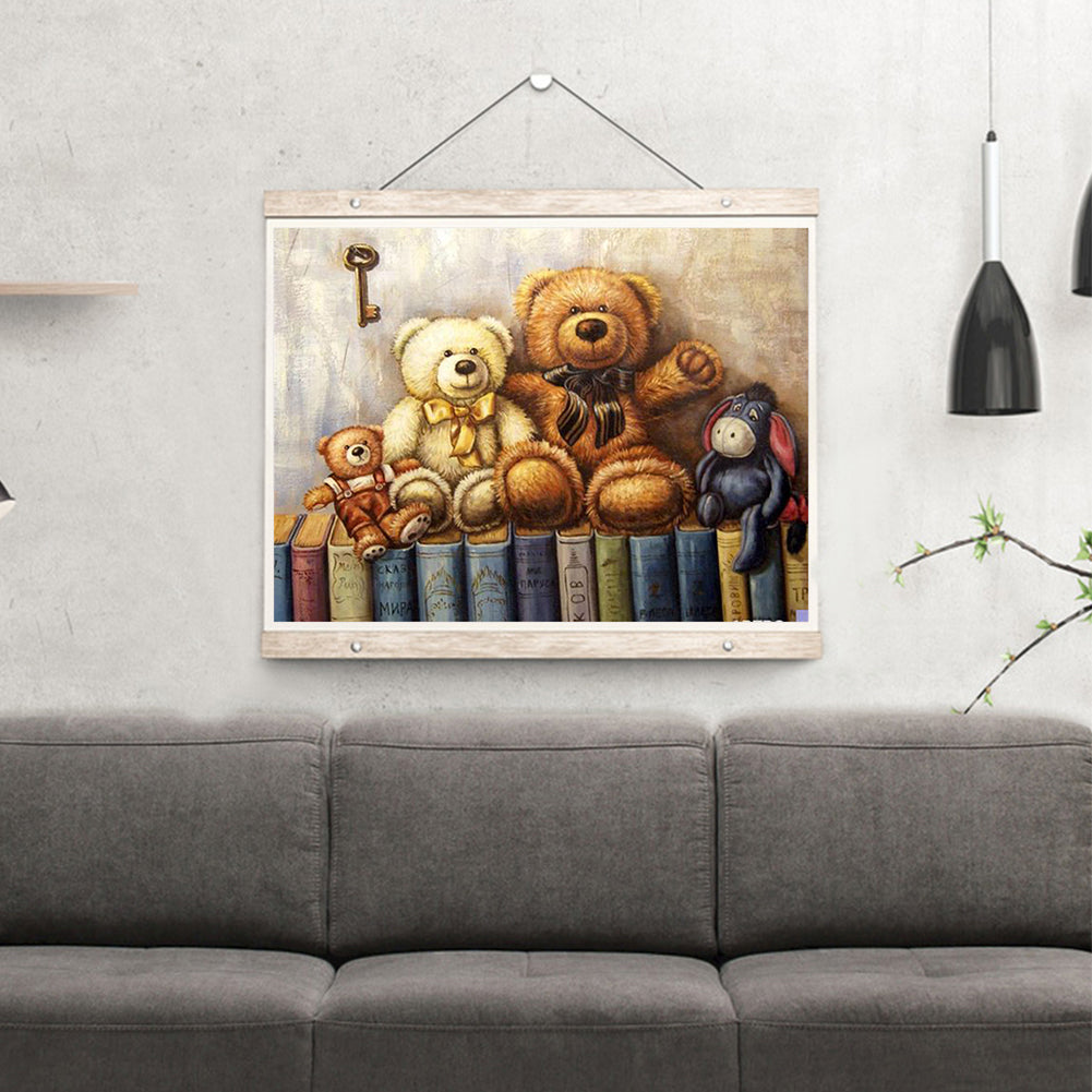 Teddy Bear - Full Round Drill Diamond Painting 40*30CM