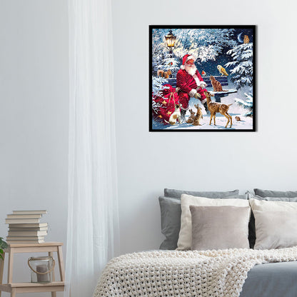 Santa Claus - Full Round Drill Diamond Painting 50*50CM