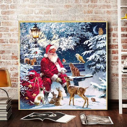 Santa Claus - Full Round Drill Diamond Painting 50*50CM