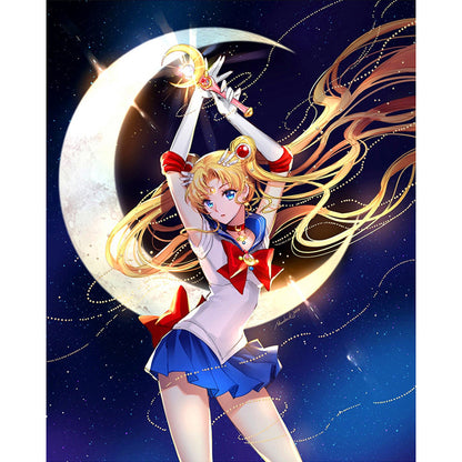 Sailor Moon - 11CT Stamped Cross Stitch 48*60CM