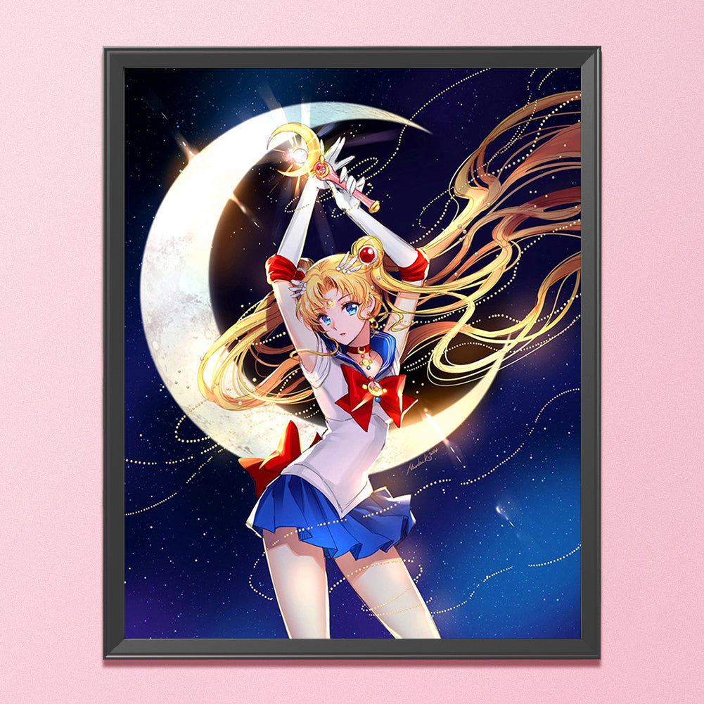 Sailor Moon - 11CT Stamped Cross Stitch 48*60CM