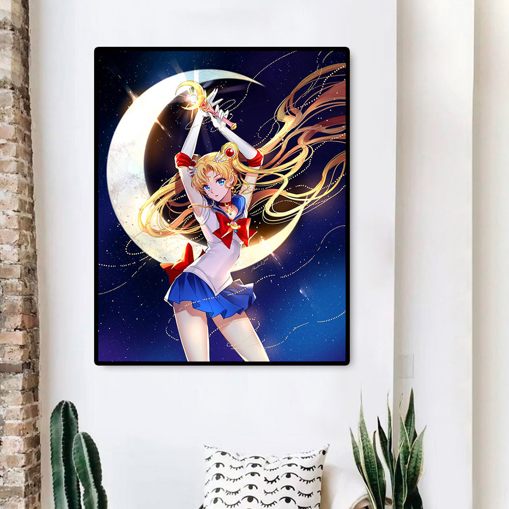 Sailor Moon - 11CT Stamped Cross Stitch 48*60CM