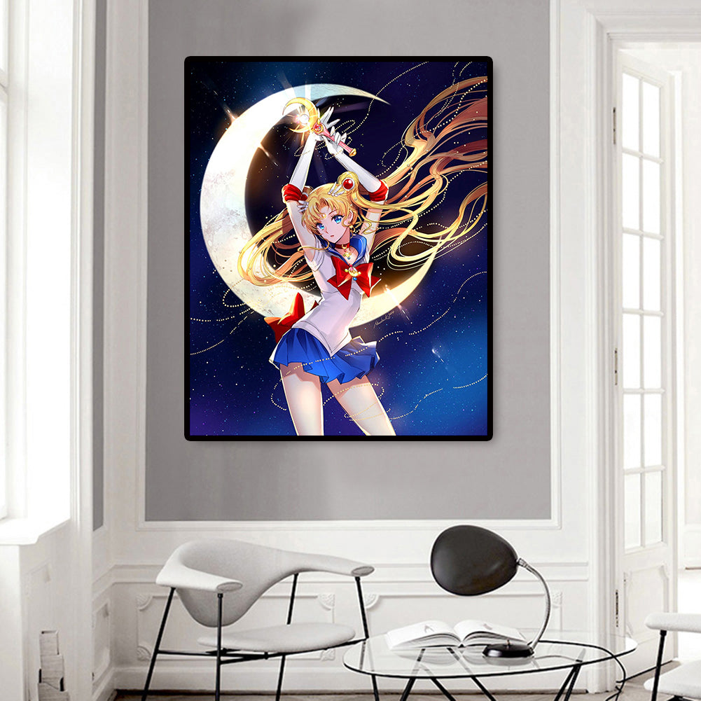 Sailor Moon - 11CT Stamped Cross Stitch 48*60CM