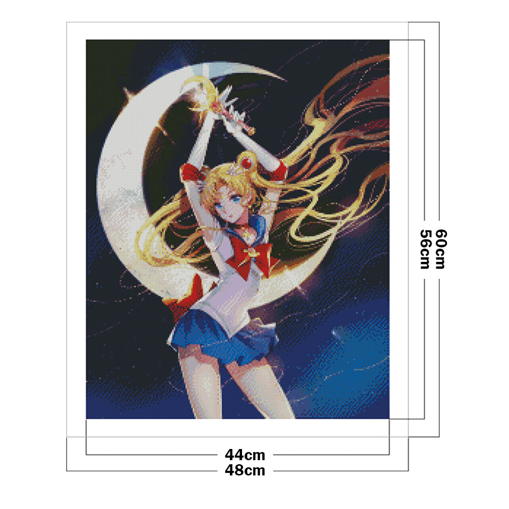 Sailor Moon - 11CT Stamped Cross Stitch 48*60CM