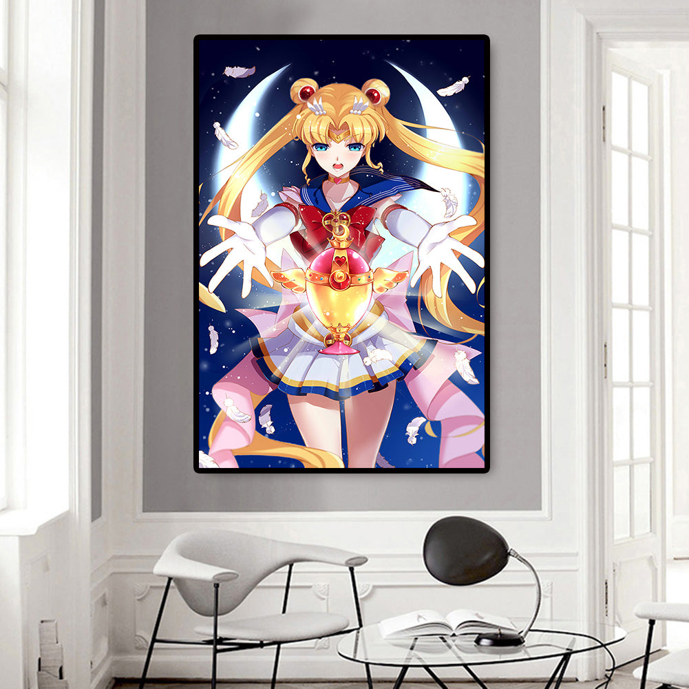 Sailor Moon - 11CT Stamped Cross Stitch 60*90CM