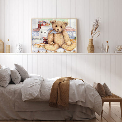 Teddy Bear - Full Round Drill Diamond Painting 40*30CM