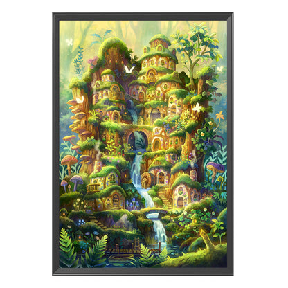 Fairy Tale House - 11CT Stamped Cross Stitch 50*70CM