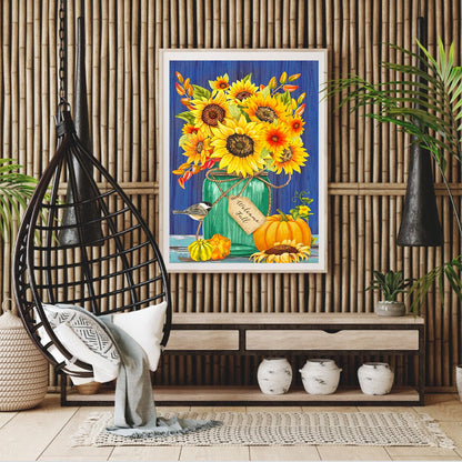 Sunflower - Full Round Drill Diamond Painting 40*50CM