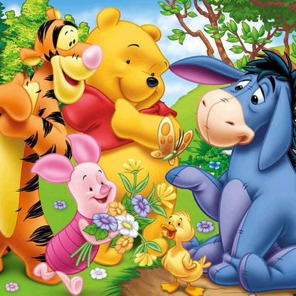 Winnie The Pooh - Full Round Drill Diamond Painting 50*50CM