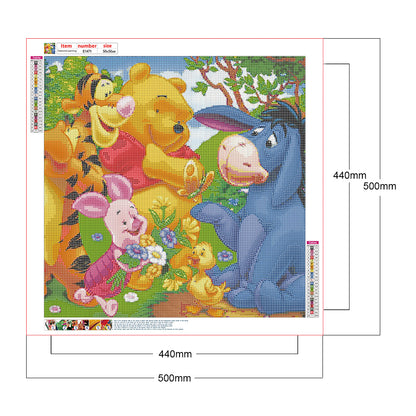 Winnie The Pooh - Full Round Drill Diamond Painting 50*50CM