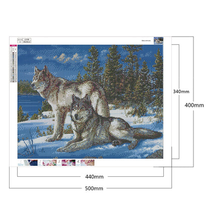 Wolf - Full Round Drill Diamond Painting 50*40CM
