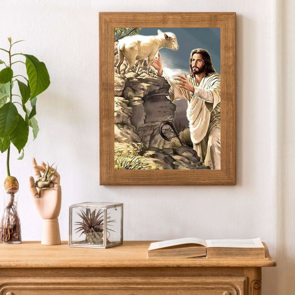 Jesus - Full Round Drill Diamond Painting 50*60CM