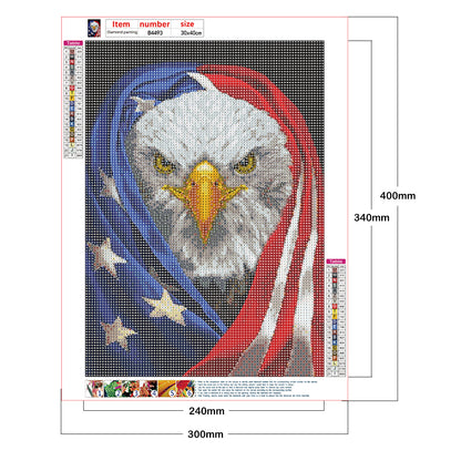 Eagle - Full Round Drill Diamond Painting 30*40CM